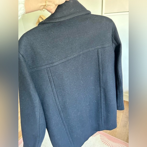 H&M Premium Selection oversize Navy Coat - Picture 7 of 9